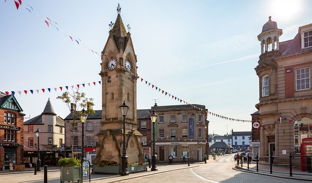 Penrith main square and clock tower
